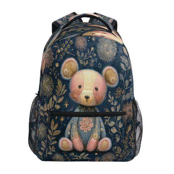 Backpack 16x11.4x6.9 Inches Fashion Backpack Shopping Travel Outing Backpack Teddy Bear Pastel Style