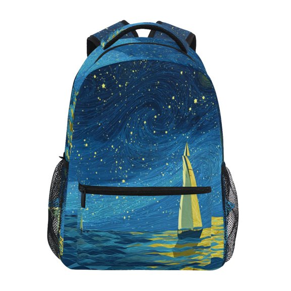 Backpack 16x11.4x6.9 Inches Fashion Backpack Shopping Travel Outing Backpack The Blue Sea
