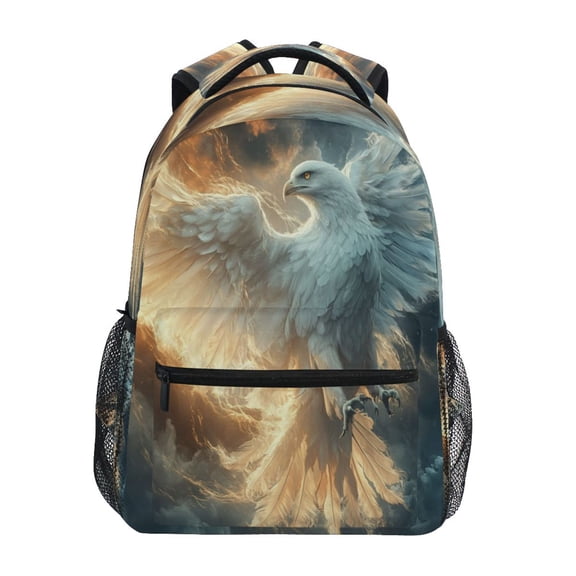 Backpack 16x11.4x6.9 Inches Fashion Backpack Shopping Travel Outing Backpack White Eagle
