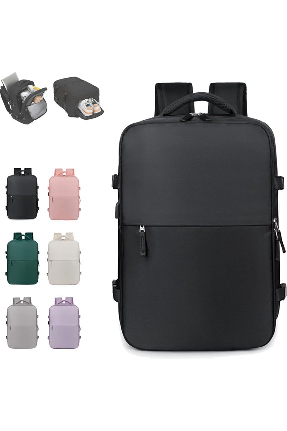 Backpack, 25L Backpack, Waterproof Expandable with shoe compartment
