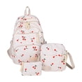 thumbnail image 1 of Lumtrix Backpack 3Pcs Set for Teens Womens Cute Bow Print Backpack Set Lightweight Aesthetic Daypack White, 1 of 2