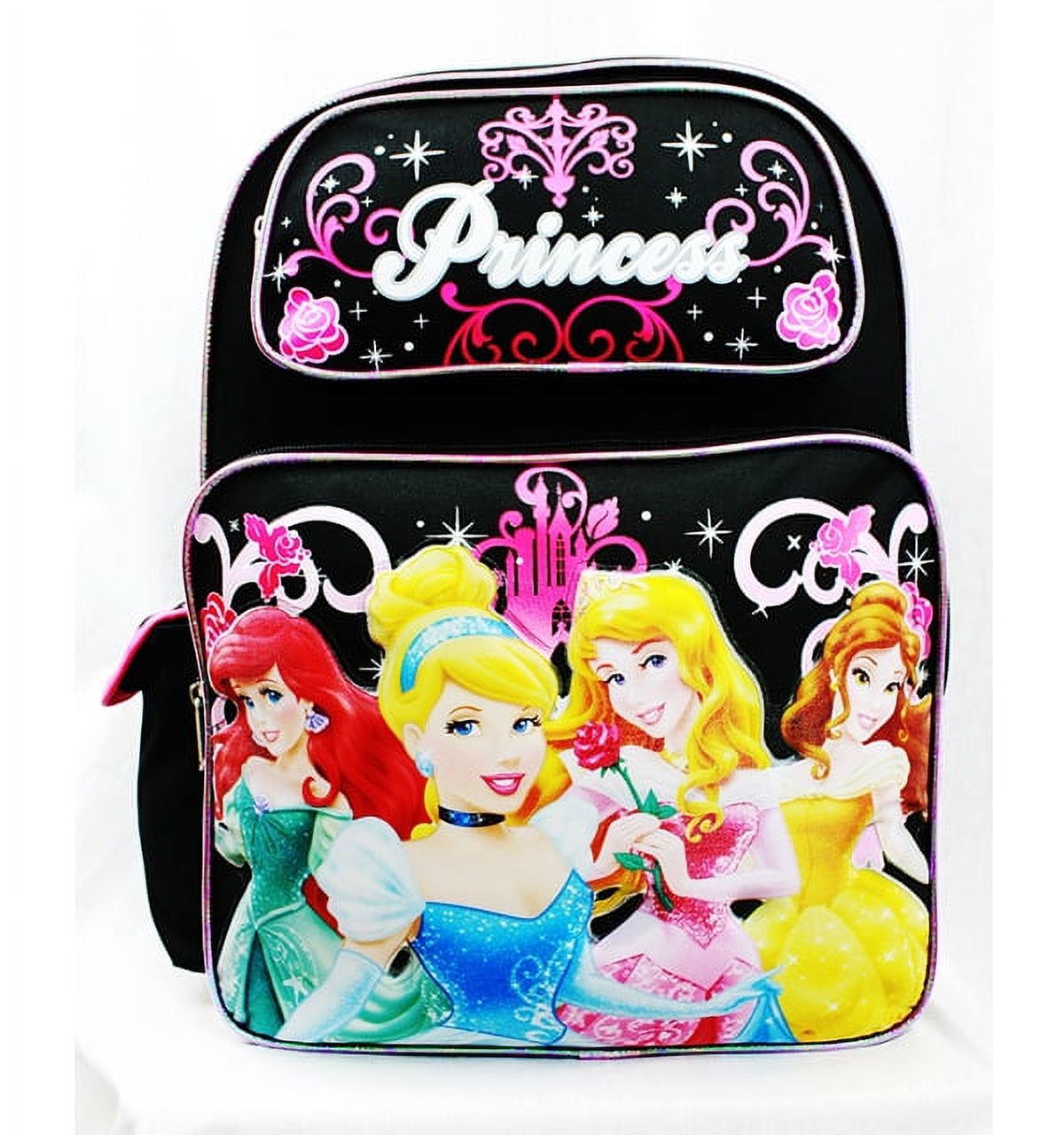 Backpack - - 4 Princess Rose Bag Black School Bag New A05932 - image 1 of 3