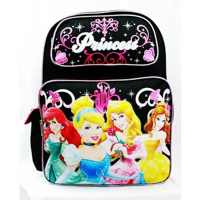 Backpack - - 4 Princess Rose Bag Black School Bag New A05932