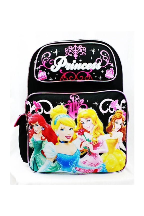 Backpack - - 4 Princess Rose Bag Black School Bag New A05932