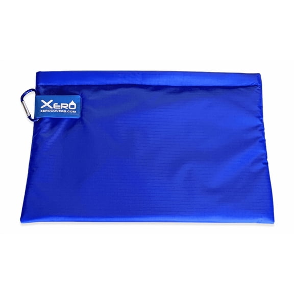 Backpack Accessory Sleeve Bag: Velcro Closure. Insulated. Lightweight. Water Resistant. Many uses for all ages. Made in a mountain town in Idaho (Blue, Large)