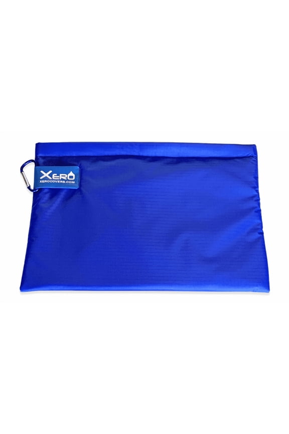 Backpack Accessory Sleeve Bag: Velcro Closure. Insulated. Lightweight. Water Resistant. Many uses for all ages. Made in a mountain town in Idaho (Blue, Large)