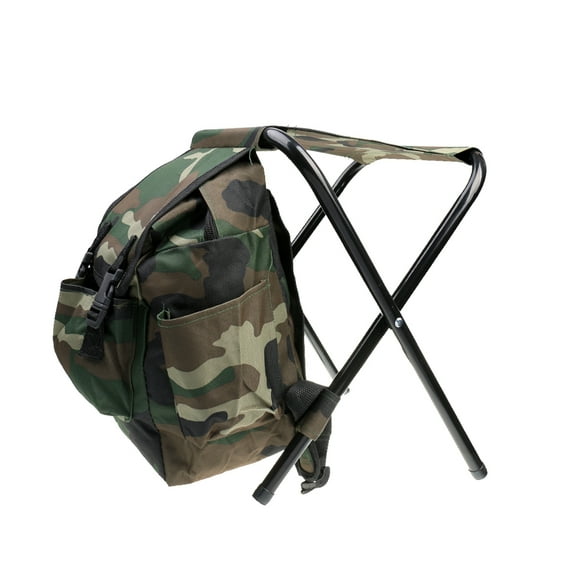 Backpack Bag Camping Foldable Stool Seat Chair -