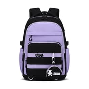 Girls School Backpack,Lightweight Water-Repellent Bookbag for Teenagers Grades 3-9 with Reflective Strips,Trolley Sleeve,Detachable Coin Purse,Travel Daypack 25L