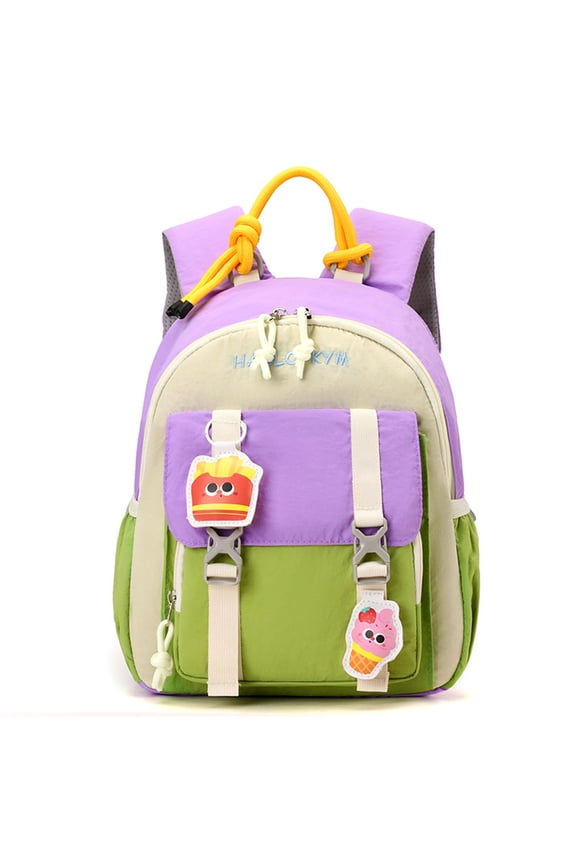 Girls Kindergarten Backpack, 9.6L Lightweight Water-Repellent Toddler Preschool Daypack with Reflective Strip, Adjustable Chest Strap Bookbag 2-5 Years