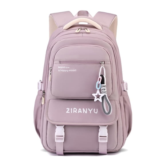Girls Middle High School Backpack Lightweight Waterproof Teen Backpack for 15.6 Inch Laptop, Casual Daypack with Trolley Sleeve Hidden Pocket for Travel School 30L