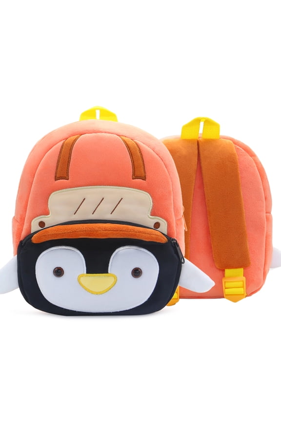 Kids Backpack Skating Penguin Preschool Backpack,Lightweight Kids Bag with Leash for Boys Girls 1-4Y