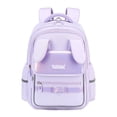 thumbnail image 1 of Girls School Backpack for Grades 1-3,Lightweight Water-Repellent Bookbag with 3D Bunny Ears,School Bag with Reflective Stripes,Purple, 1 of 7