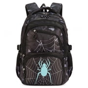 Boys School Backpack for Grades 3-8, Glow in The Dark Bookbag with Water-Repellent, Breathable School Bag for Kids