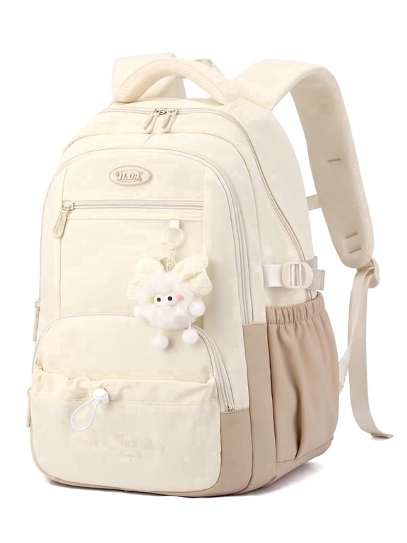 Girls School Backpack 28L for Ages 9-16,Lightweight Laptop Bookbag with Trolley Strap,Large Capacity School Bag with 8 Pockets