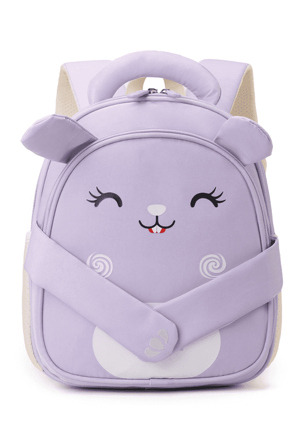 Toddler Backpack Girls Kindergarten Ages 2-6 Children Cute Preschool Bookbag Lightweight 11.6L,Beaver Purple