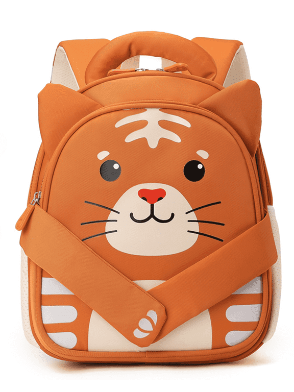 Kids Backpack Lightweight Kindergarten Preschool Bookbag Children Cute Schoolbag,Tiger Yellow