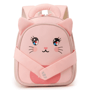 Toddler Backpack Girls Kindergarten Children Cute Preschool Bookbag Lightweight,Cat Pink