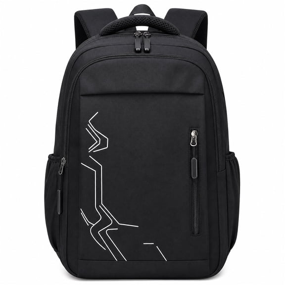 Boys School Backpack, Waterproof Lightweight Laptop Bookbag with Padded Straps,Breathable School Bag 28L for Grades 5-13 Black