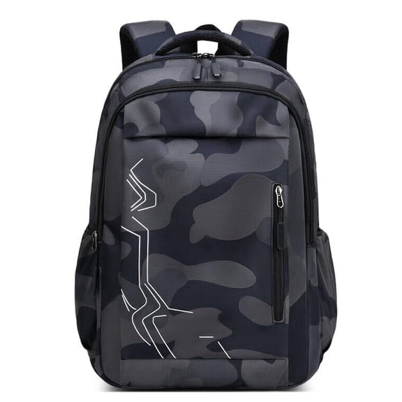 Boys School Backpack, Waterproof Lightweight Laptop Bookbag with Padded Straps,Breathable School Bag 28L for Grades 5-13 Camouflage