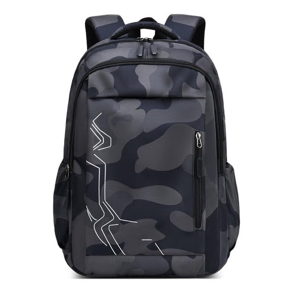 Boys School Backpack, Waterproof Lightweight Laptop Bookbag with Padded Straps,Breathable School Bag 28L for Grades 5-13 Camouflage