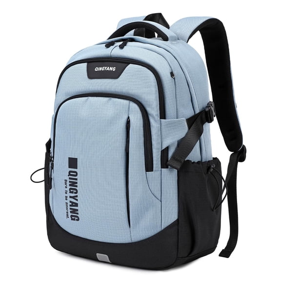 Teens School Backpack , Waterproof Breathable Laptop Bookbag for Middle High School, Lightweight Daypack with 15.6 Inch Computer Sleeve, Blue