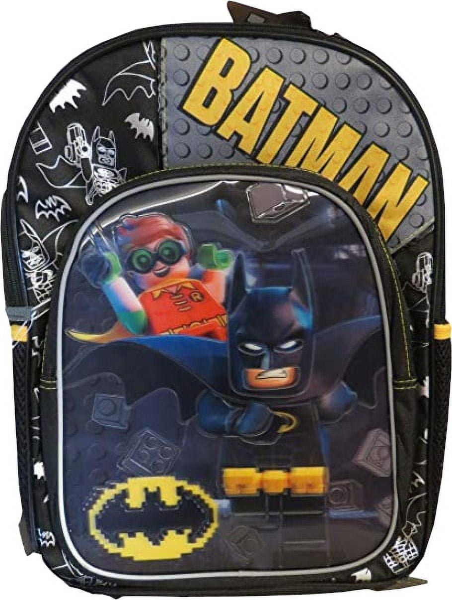 Backpack Batman Robin Block Figures Multi Use Bag