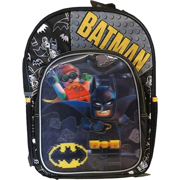 Backpack- Batman Robin Block Figures Multi-Use Bag