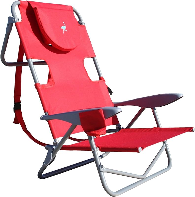 Backpack Beach Chair with Face Hole Adjustable, Portable Lounge Chair