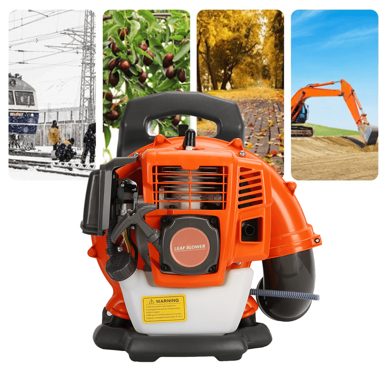 Backpack Blower, 52CC Gas Powered Leaf Blower with 550CFM & 200MPH for Commercial Lawn Care, Yard Debris & Snow Removal