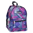 thumbnail image 1 of Backpack Book Bag - Back to School Basics - Fun Patterns & Prints Purple/Pink Geo, 1 of 1