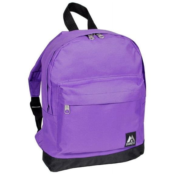 Backpack Book Bag - Back to School Junior Dark Purple/Black