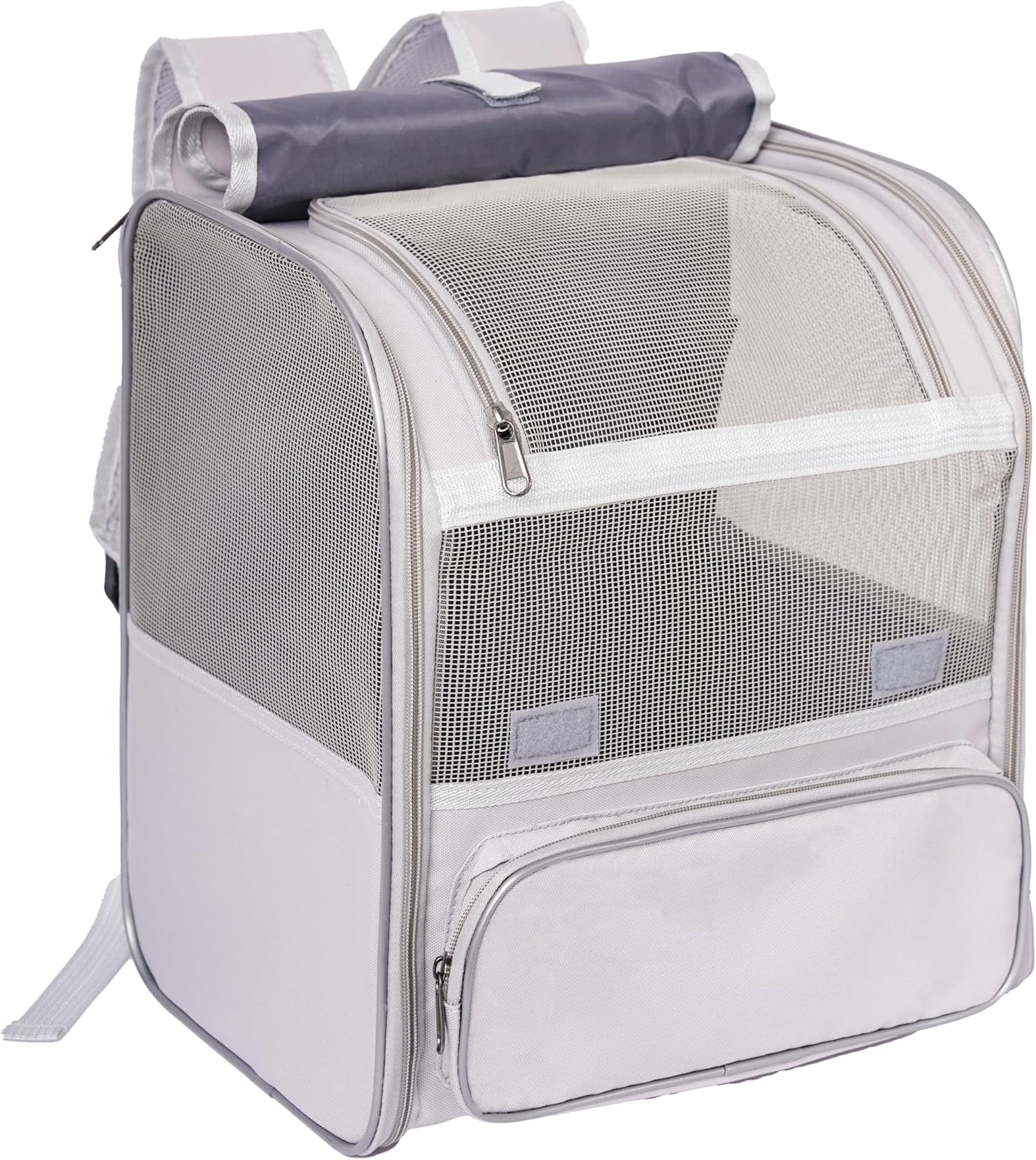 View of Backpack Carrier, Breathable & Foldable Pet Carriers for Cats, Small ...