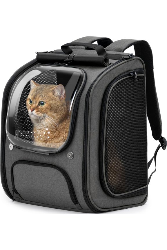 Backpack Carrier, Large Space Bubble Backpack, Breathable Carrier, Shaded Backpack Carrier, Design for Travel, Hiking, Walk, Suitable for Shopping, , Vet, Gray