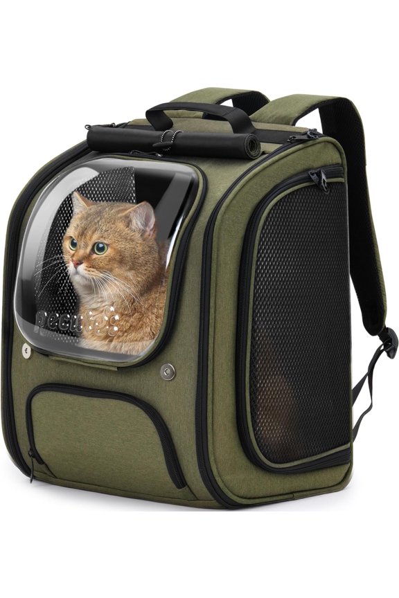 Backpack Carrier, Large Space Bubble Backpack, Breathable Carrier, Shaded Backpack Carrier, Design for Travel, Hiking, Walk, Suitable for Shopping, , Vet, Green