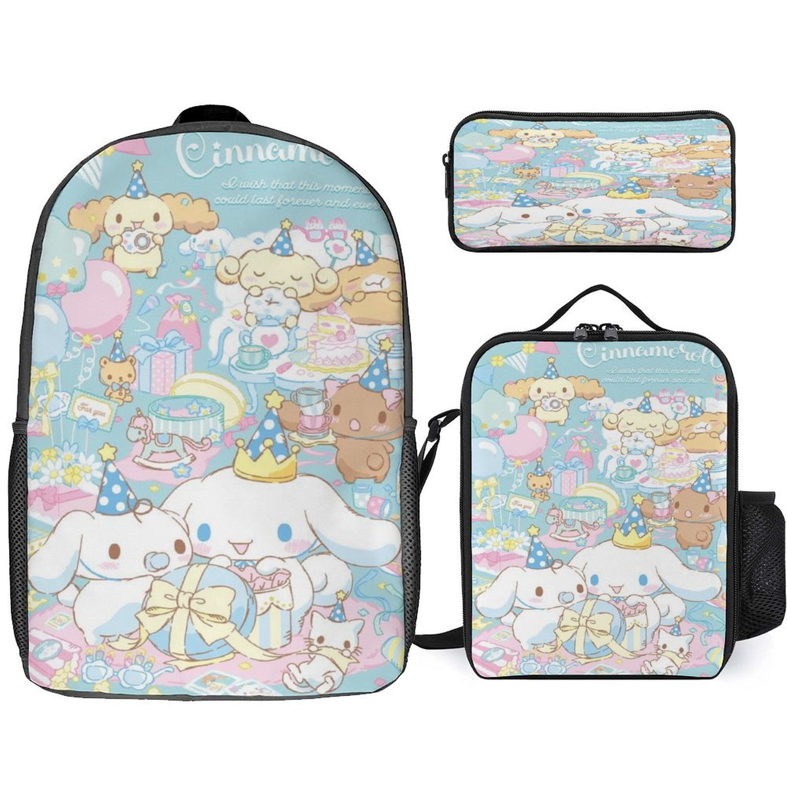 Backpack Cinnamoroll Three Piece Set Combination Backpack + Pencil Case ...