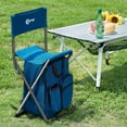 thumbnail image 1 of Backpack Cooler Chair Fishing Chairs with Backrest Folding Camping Stool Compact for Outdoors Hiking Hunting Travel, Supports 225 lbs Capacity, 1 of 6