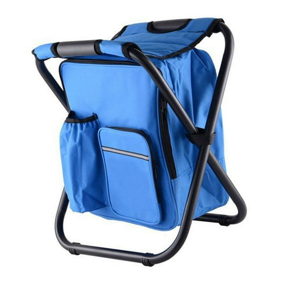 Backpack Cooler Chair Folding Camping Stool for Travel Beach Hiking Picnic