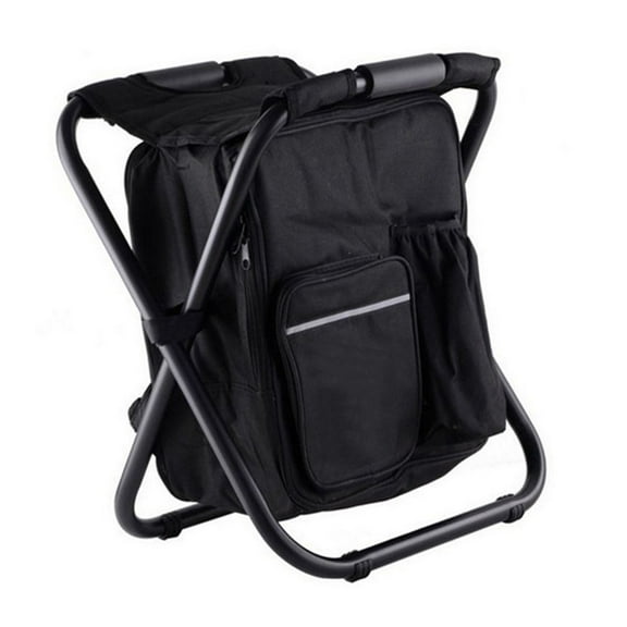 Backpack Cooler Chair Folding Camping Stool for Travel Beach Hiking Picnic