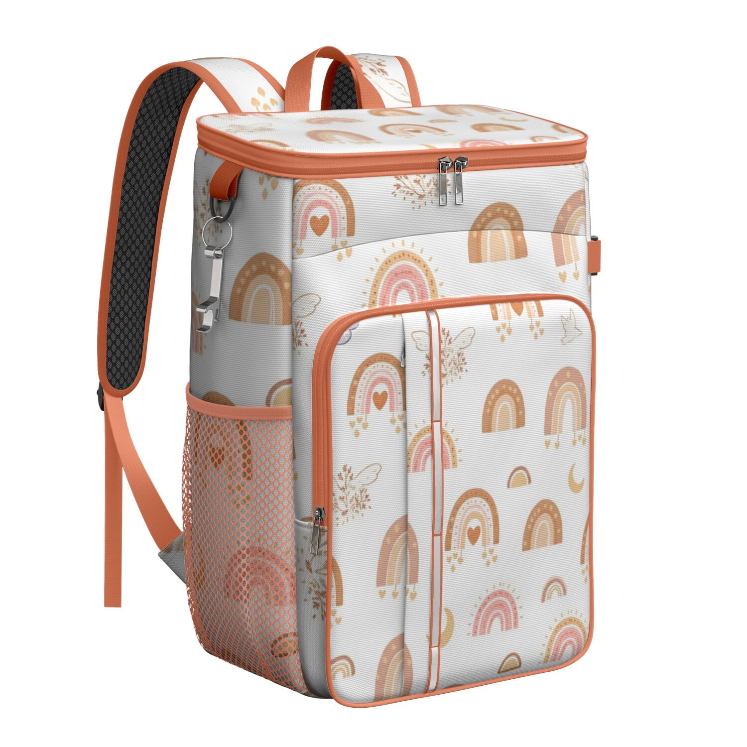 Backpack Cooler,Insulated Backpack Insulated Leak Proof Travel Cooler Bag Waterproof Lunch Picnic Beach Work Trip Thermal Bag Drink Beverage Beer Bag Cooler Rainbow Cartoon
