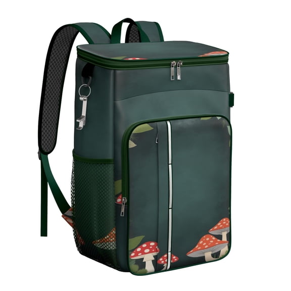Backpack Cooler,Insulated Backpack Insulated Leak Proof Travel Cooler Bag Waterproof Lunch Picnic Beach Work Trip Thermal Bag Drink Beverage Beer Bag Cooler Mushroom
