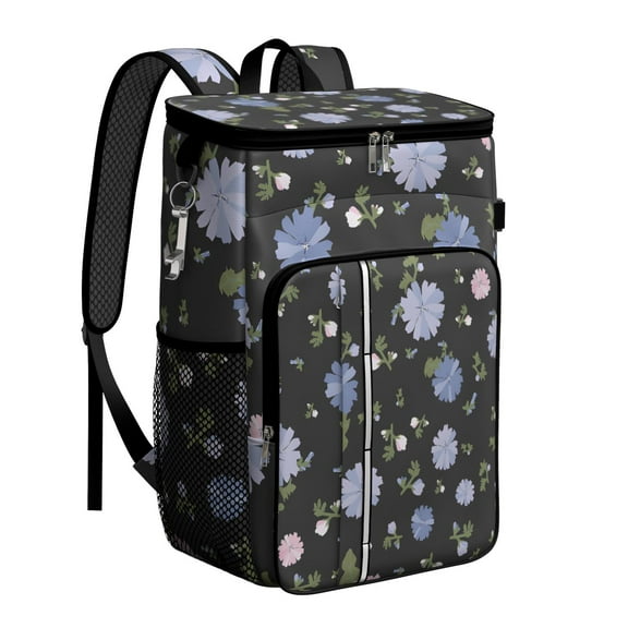 Backpack Cooler,Soft Backpack Coolers Insulated Leak Proof Travel Cooler Bag Waterproof Lunch Picnic Beach Work Trip Thermal Bag Drink Beverage Beer Bag Cooler Gothic Flowers Wildflowers