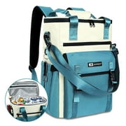 Backpack Cooler for Women, IC ICLOVER 35 Cans Waterproof & Leakproof Insulated Cooler Backpack, Soft Thermal Bag for Travel Beach Cooler pack, Blue