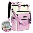 thumbnail image 1 of Backpack Cooler for Women, IC ICLOVER 35 Cans Waterproof & Leakproof Insulated Cooler Backpack, Soft Thermal Bag for Travel Beach Cooler pack, Pink, 1 of 7