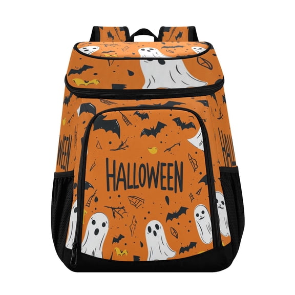 Backpack Cooler lunch bag 36 Can Capacity Insulated Bag for Camping, Beach, Hiking & Travel A Spooky Halloween-themed