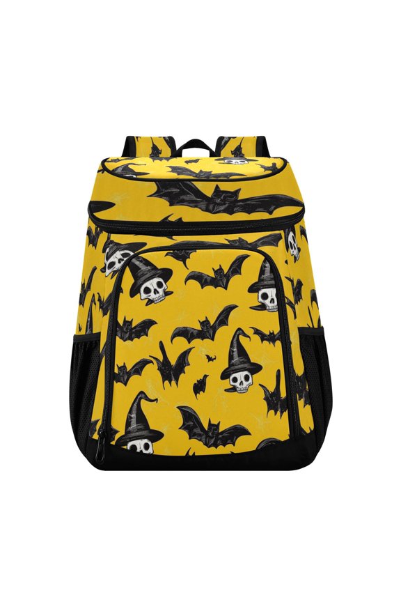 Backpack Cooler lunch bag 36 Can Capacity Insulated Bag for Camping, Beach, Hiking & Travel Black Bats