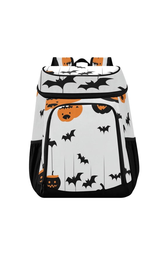Backpack Cooler lunch bag 36 Can Capacity Insulated Bag for Camping, Beach, Hiking & Travel Halloween Decoration Design Elements
