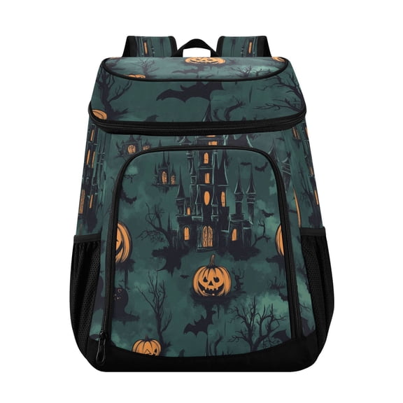 Backpack Cooler lunch bag 36 Can Capacity Insulated Bag for Camping, Beach, Hiking & Travel Halloween-themed