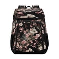 thumbnail image 1 of Backpack Cooler lunch bag 36 Can Capacity Insulated Bag for Camping, Beach, Hiking & Travel Watercolor Opossum Pattern, 1 of 7