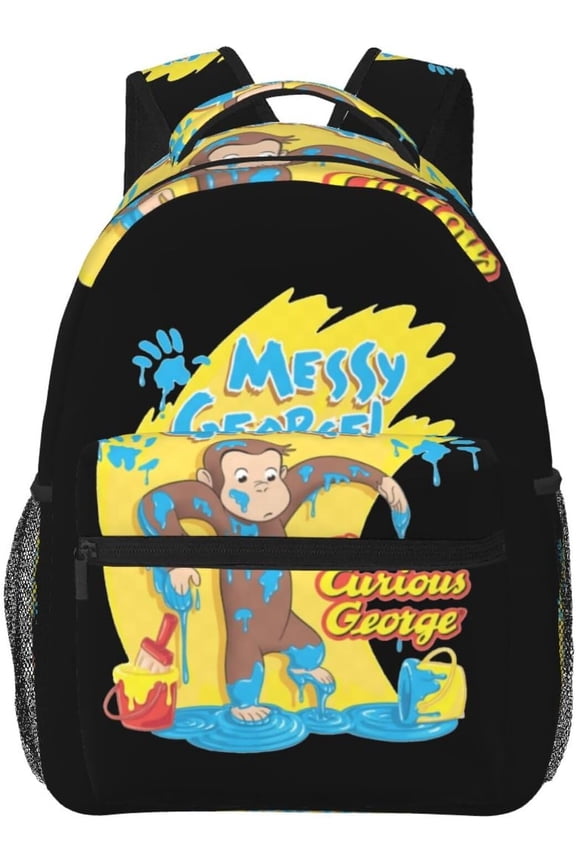 Backpack Curious cartoon monkey Geor-ge Rucksack PC Backpack Backpack Casual Backpack Large Capacity Commuting to
