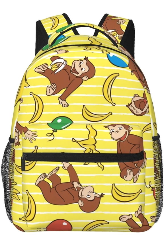 Backpack Curious cartoon monkey Geor-ge Rucksack PC Backpack Backpack Casual Backpack Large Capacity Commuting to